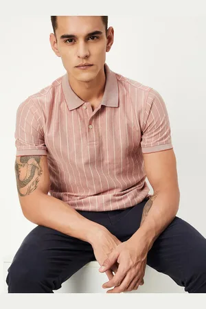 Max Collection Men Polo Collar Pockets T-shirt