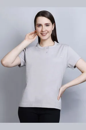 Cupid Women Solid Round Neck Cotton Casual T-shirt