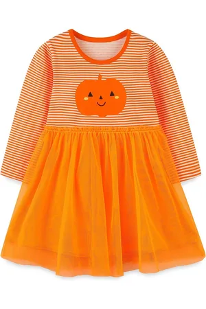 Stylecast Girls Striped Printed Fit & Flare Dress