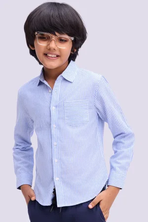 Bombay High Boys Standard Bengal Stripes Opaque Striped Casual Shirt