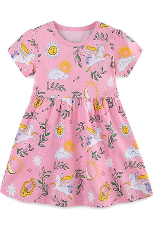 Stylecast Girls Printed Cotton Fit & Flare Dress
