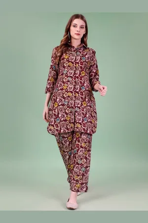 Kalini Printed Shirt With Palazzo Co-Ords