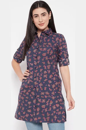 BAESD Women Shirt Style Printed Tunic