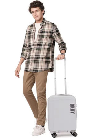 DKNY Clean Cut Range Solid Sky Gray Hard 20" Cabin Luggage