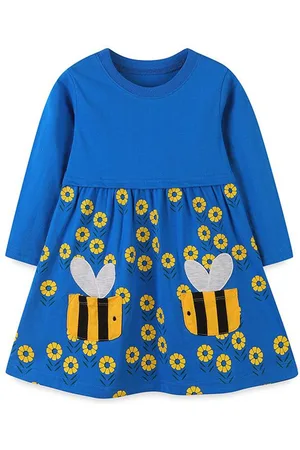Stylecast Girls Floral Printed Cotton A-Line Dress