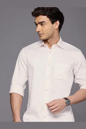 Allen Solly Pure Cotton Self Design Textured Sport Fit Opaque Casual Shirt