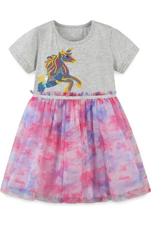 Stylecast Girls Printed Fit & Flare Dress
