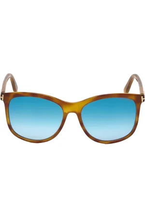 Tom Ford Women Square Sunglasses with UV Protected Lens FT0567 56 53X-Blue