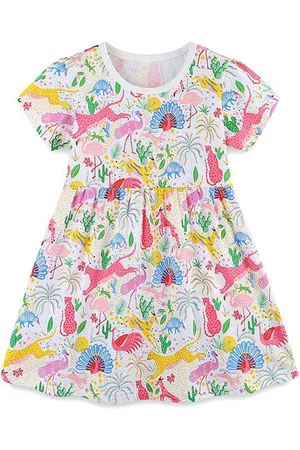 Stylecast Girls Conversational Printed Fit & Flare Dress