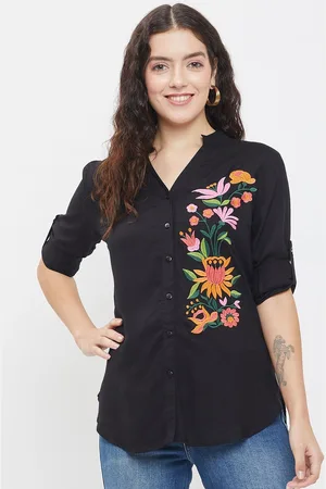BAESD Women Classic Floral Opaque Printed Casual Shirt