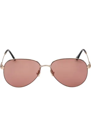 Tom Ford Unisex Pilot Sunglasses with UV Protected Lens FT0993 59 32E