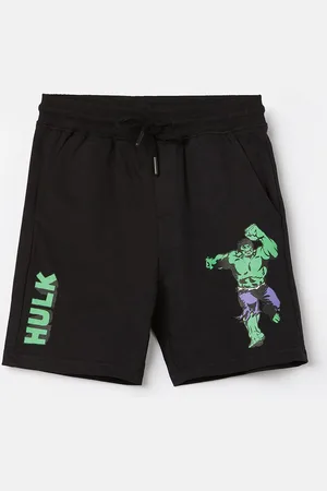 Lifestyle Boys Black Disney-Marvel Shorts