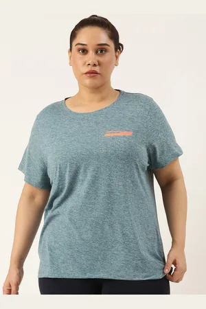 MARCA Bold Women Plus Size Round Neck Dry Fit Anti-Microbial UV-Protection Sports T-shirt