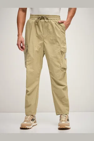 The Bear House Men Solid Cargo Trouser