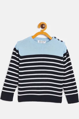 JWAAQ Unisex Kids Striped Pullover