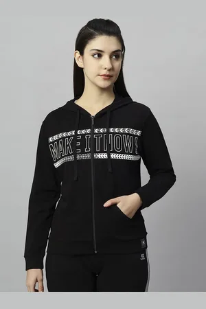 LAASA  SPORTS Women Lightweight Longline Sporty Jacket with Embroidered