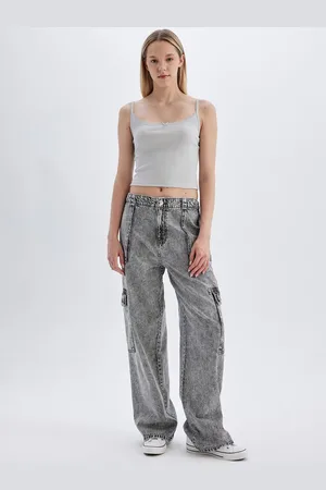DeFacto Women Mid-Rise Wide Leg Jeans