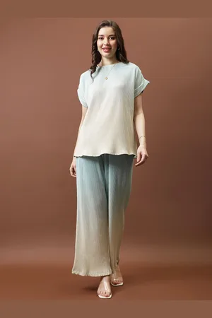 ATHENA Ombre Pleated Top With Trousers