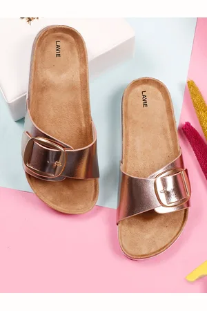 LAVIE Open Toe Flats with Buckles