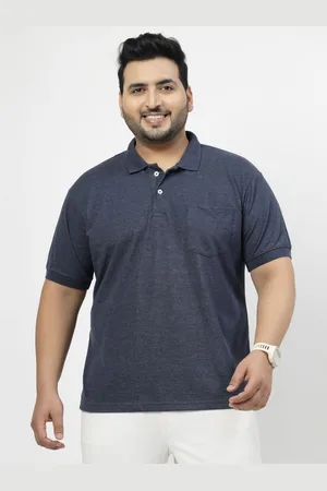 Pluss Men Polo Collar Pockets T-shirt
