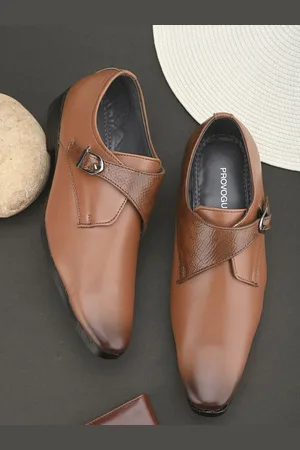 Provogue Men PU Formal Monk Shoes