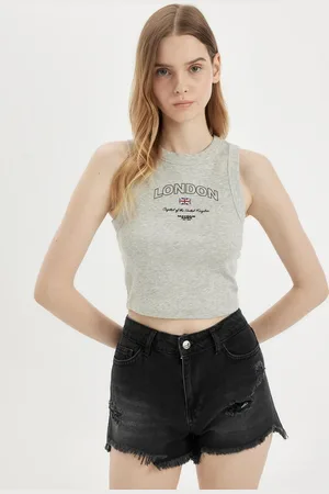 DeFacto Women Washed Regular Fit Denim Shorts