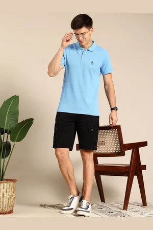 Mast & Harbour Men Polo Collar Pure Cotton Bio Finish T-shirt