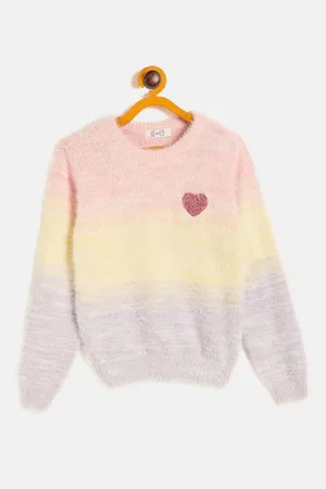 JWAAQ Girls Striped Cardigan