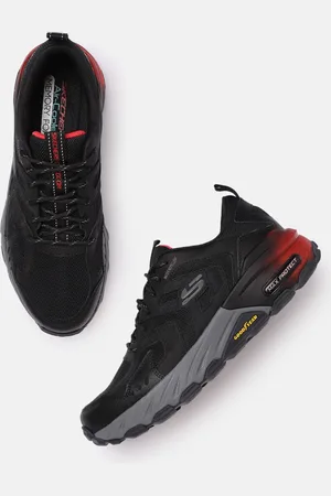 Skechers Men Solid Max Protect Warden Water Repellent Regular Sneakers