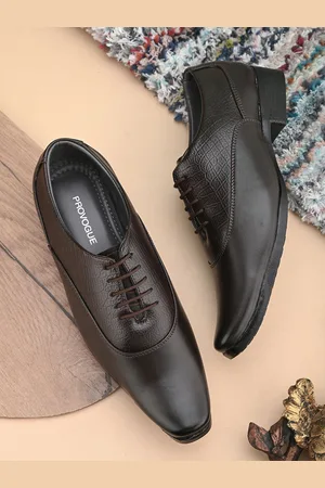 Provogue Men Textured Formal Derby Shoes