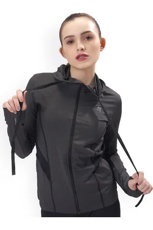 LAASA  SPORTS Women Lightweight Crop Running Sporty Jacket