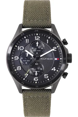 Tommy Hilfiger Men Leather Analogue Chronograph Watch TH1792006W