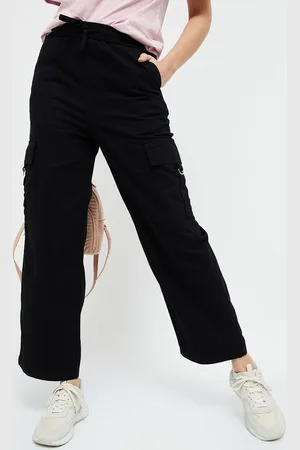 Lifestyle Women Mid Rise Cotton Cargo Trousers