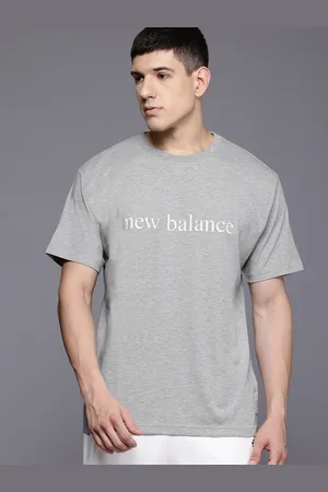 New Balance Typography Printed Drop-Shoulder Sleeves Relaxed T-shirt