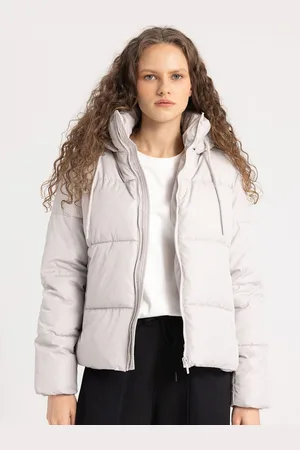 DeFacto Women Crop Puffer Long Sleeves Jacket