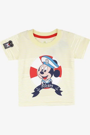 BodyCare Boys Cotton Pack of 2 Printed Applique T-shirt