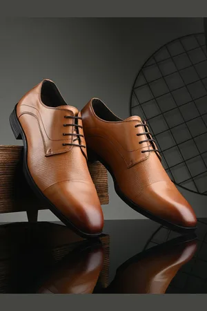 San Frissco Men Leather Lace-Up Formal Derbys