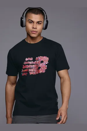 New Balance Brand Logo Print Drop-Shoulder Sleeves Pure Cotton Relaxed Fit T-shirt