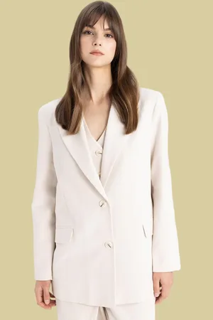 DeFacto Women Notched Lapel Single Breasted Formal Blazer