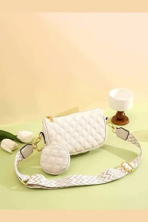 Diva Dale PU Structured Sling Bag with Tasselled