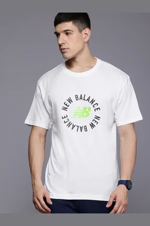 New Balance Typography Printed Drop-Shoulder Sleeves Relaxed T-shirt
