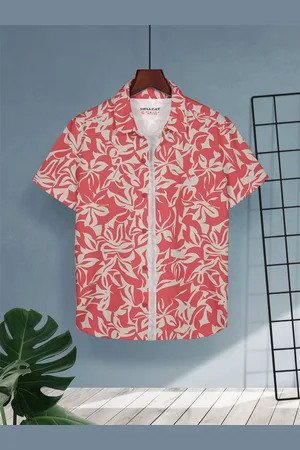HELLCAT Boys Floral Opaque Printed Casual Shirt