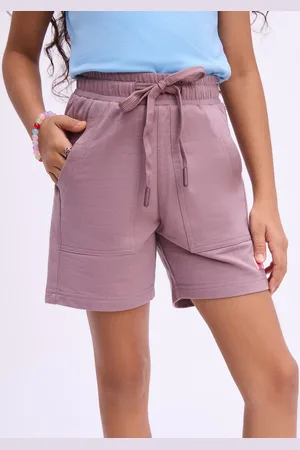 Bombay High Girls Pure Cotton Regular Fit Mid-Rise Shorts