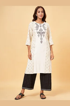 Pantaloons Paisley Printed Straight Kurta