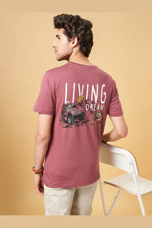 Pantaloons Men Typography Printed Pockets Slim Fit T-shirt
