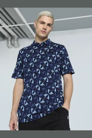 PUMA Men Teamsports Premium Printed Relaxed Fit Polo