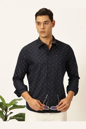 Provogue Men Printed Premium Slim Fit Pure Cotton Casual Shirt