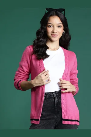 DressBerry Cable Knit Longline Cardigan