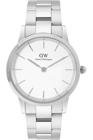Daniel Wellington Men Stainless Steel Bracelet Style Straps Analogue Watch-DW00100341K