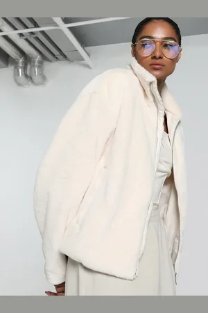 PUMA Women Soft Fleece Relaxed Fit Jacket